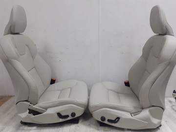 фото thumb №8, Volvo s60 iii 2018- сиденья диван обивка кожа бежевый идеальные