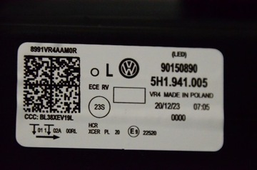 фото thumb №9, Vw golf 8 viii лампа передня kpl 5h1941005 5h1941006