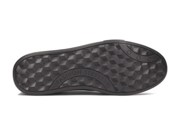 Mokasyny Buty Męskie Wsuwane Eleganckie Skóra Naturalna 022 Czarny 40