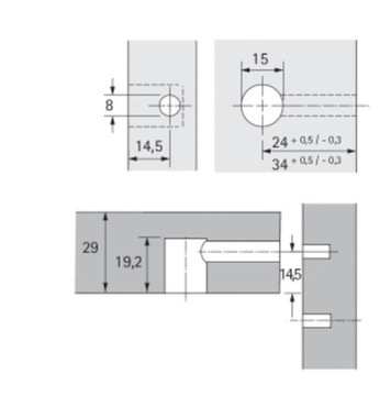 15/29 RASTEX COLLAR эксцентриковый (10 шт), HETTICH