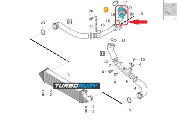 фото thumb №12, Набір ремонтний резонатор шланг труба turbo volvo v40 2.0 d4 31370187