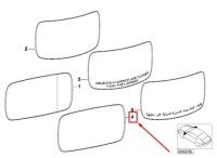 фото thumb №8, Bmw 6 cabrio e64 стекло зеркало передний lewego 51167116747 7116747