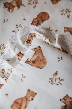 Постельное белье BAMBOO с рюшами и кружевом для гондольной коляски BAMBOO BLANKET
