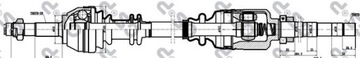 фото thumb №2, 210069 gsp полуось приводная pr fiat ducato 94-02