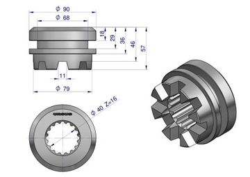 Sprzęgło blokady C-360 C 360 ORYGINAŁ URSUS