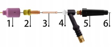 TIG AC DC SET HANDLE SR 17 18 26 линзовых насадок