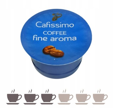 80 капсул TCHIBO CAFISSIMO COFFEE FINE AROMA