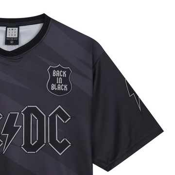 Усиленный AC/DC Back In Black Jersey Rock, лицензированный FC XXL