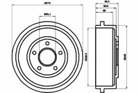 фото thumb №2, Тормозные барабаны тормозные ford задняя transit connect 1,8 tdci