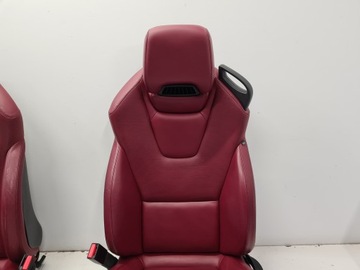 фото thumb №7, Mercedes slk w172 сидіння обшивки червоний