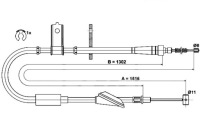 фото thumb №1, Ate трос гальма ручного opel agila 1.0 12v a