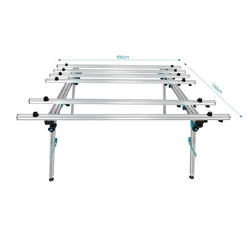 STOLIK GLAZURNICZY SKŁADANY BIHUI 200 kg 180/140 cm LFWB