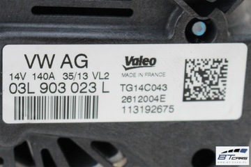 фото thumb №5, Vw audi seat skoda генератор tdi 03l903023l 03l903023lx 03l 903 023 l 140a