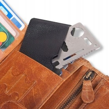 Karta przeżycia przetrwania survival card nóż 11w1