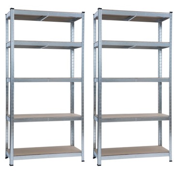 2x МЕТАЛЛИЧЕСКАЯ ПОЛКА ДЛЯ ХРАНЕНИЯ 180x90x40 ГАРДЕРОБНАЯ ПОЛКА