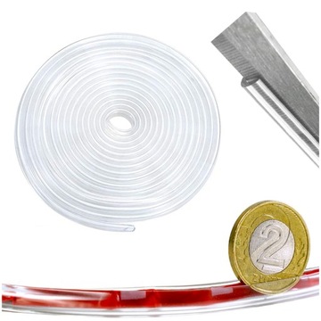 фото thumb №9, Прокладка гумова крайова 2mm безбарвна захист краю тип u na край