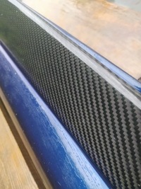 фото thumb №9, Alfa romeo giulia quadriofoglio qv молдинг накладка левая порог карбон