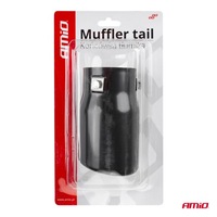 фото thumb №8, Накладка na выхлоп гаситель глушитель нержавеющая универсальная czarna sport