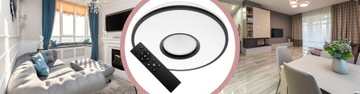 ПОТОЛОЧНЫЙ СВЕТИЛЬНИК Светодиодная круглая люстра + ДИСТАНЦИОННОЕ УПРАВЛЕНИЕ