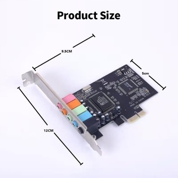 5.1-канальная настольная звуковая карта PCI-E CMI8738