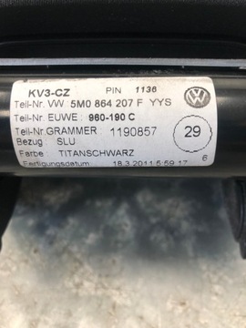 фото thumb №6, Підлокітник велюр vw golf vi plus 5m0864207f