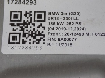 фото thumb №5, Bmw 3 g20 g21 pas переднее радиатор вентилятор радар 330i 185kw 252km
