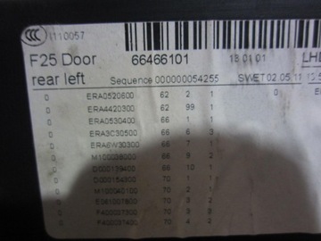 фото thumb №9, Bmw x3 f25 боковина оббивка двері лівий зад rotbraun ролета 51427279927