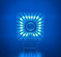 фото thumb №12, Rgb лампа светодиодная рабочая противотуманная фара 18w rgb функции świecenia dc9-80v квадрат