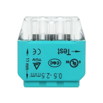 SZYBKOZŁĄCZKA ZŁĄCZKA WCISKANA 3-PRZEWODOWA NA DRUT 3x2,5mm² ORNO 100 SZTUK