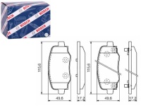 фото thumb №1, Гальмівні колодки гальмівні задня fiat 500x jeep compass renegade 1.0-2.0d 09.14-