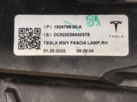Tesla model 3 y рестайлінг  протитуманна фара led правий 1624798-00-a Доставка, фото thumb
