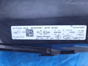 фото thumb №14, Skoda superb iii | фара левый лампа полный led европа рестайлинг 3v1941015d