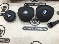 фото thumb №8, Bmw 3 f30 f31 f34 приборная панель консоль сшитая подушка безопасности натяжители оригинал сшитая