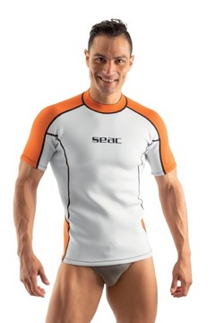 Неопреновая футболка с короткими рукавами SEAC FIT SHORT мужская 2 мм S