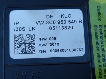 фото thumb №6, Круїз-контроль перемикачі перемикач-павук pod керма комплект vw passat b6 універсал 04-10