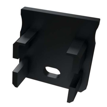 Заглушка для алюминиевых Led профилей типа Y, Black Basic, с отверстием