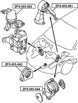 фото thumb №3, Подушка двигуна зад outlander cu 02-06 /зад mtm/