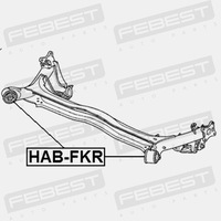 фото thumb №2, Втулка балка / t/ civic 05- febest hab-fkr