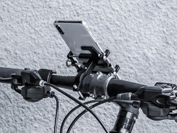 MOCNY UCHWYT NA ROWER MOTOR ROWEROWY DO TELEFONU TELEFON ZACISK PEWNY CHWYT