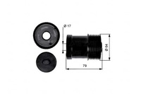 фото thumb №1, Сцепление генератора gates 2c1u10a352aa yp cr3914