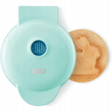 Mini making machine waffles 4 inches, light green