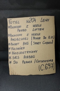 фото thumb №15, Mercedes c w204 сидіння лівий cubes sport amg передній рестайлінг напівшкіра