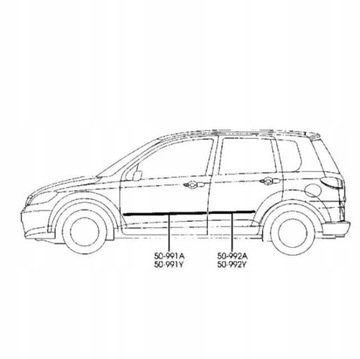 фото thumb №10, Планка двері лівий перед mazda 2 03-