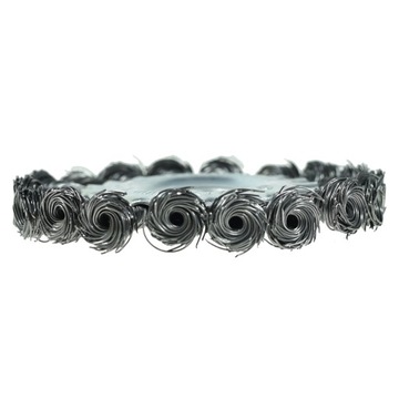 SZCZOTKA DRUCIANA DRUT SKRĘCONY 120 MM OTWÓR 16 MMSZCZOTKA TARCZOWA DO SZLI