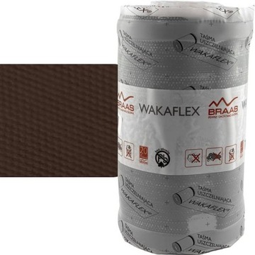 Лента для дымохода кровельная WAKAFLEX армированная 28см x 10mb BRAAS коричневая
