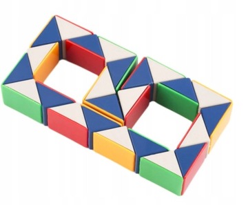 Пазл Magic Cube Puzzle SNAKE 24 предмета, подарок, красочная игра-змея