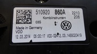 фото thumb №5, Счетчик приборная панель 510920860a vw golf sportsvan дизель