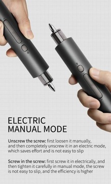 ЭЛЕКТРИЧЕСКАЯ ОТВЕРТКА АККУМУЛЯТОРНАЯ ОТВЕРТКА KS-882036 USB + 20 БИТ 23в1