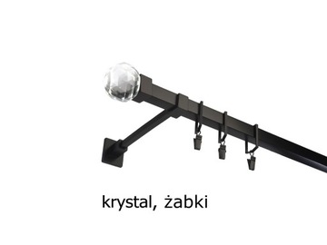 МЕТАЛЛИЧЕСКИЙ КВАДРАТНЫЙ КАРДИН, ОДИНАРНЫЙ, 200 см