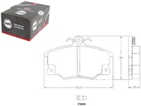 фото thumb №1, Гальмівні колодки гальмівні fiat tipo tempra a.b.s.